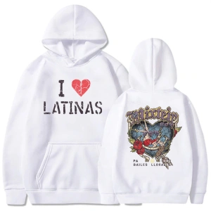 Beyaz Unisex J Balvin Mixteip Album Print Autumn Fleece