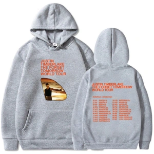 Beyaz Unisex Justin Timberlake yarın dünya turu giyim yumuşak grafik baskıse