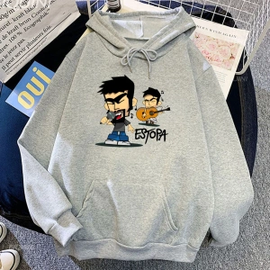 Beyaz Unisex Kapşonlu Pullovers pa kayaRumba Duo kıyafetleri rahat moda g