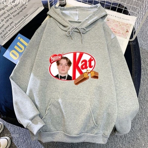 Beyaz Unisex Kiti Connor komik grafik giyim Streetwear u