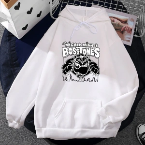 Beyaz Unisex kıyafetleri güçlü güçlü Bosstones kapşonlus