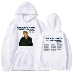 Beyaz Unisex Kızlar albüm grafik Sweatshirt ilk kez çocuk LAROI Hoodie Hoodie deras Con Capuchase