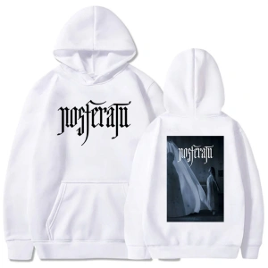 Beyaz Unisex Korku Filmi Nosferatu Kapüşonlular Rahat Yeni Film Baskıi