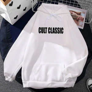 Beyaz Unisex Kült klasik Charli XCX rahat caderas Capucha üze
