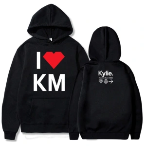 Beyaz Unisex Kylie Minogue Tension Tour 2025 Autumn Warm Fleece Male Sweatshirt Long Sleeve Singer
