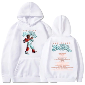 Beyaz Unisex Luh Tyler bay Skii Streetwear rahat Ropa Hombre kapşonlu