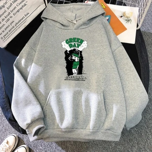 Beyaz Unisex Müzik G-yeşil Gün Rock Grubu Estetik Kapşonlu Hip Hop Ağır Zihinsel Sweatwear Çift K