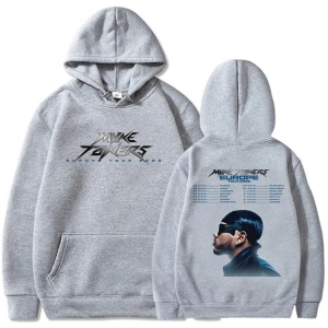 Beyaz Unisex Myke Towers Avrupa Turu Casual ErkekSokak