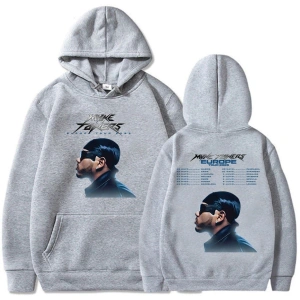 Beyaz Unisex Myke Towers Avrupa Turu Casual ErkekSokak