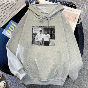 Beyaz Unisex Nicholas chachagrafik ücretsiz Menendez kardeşler film baskı Streetwear Hip H