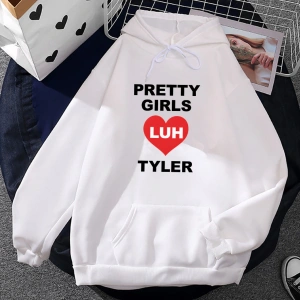 Beyaz Unisex Pretty Girls Luh Tyler Rapper Hip Hop Streetwear Casual Men Heavy Mental Fashion Swea