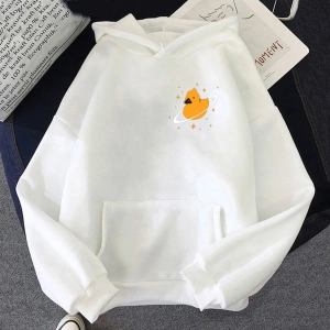 Beyaz Unisex Quackity moda baskılı Hoodieslar kapşonlu rüya smp C