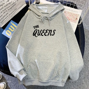 Beyaz Unisex Queens taş yaş kıyafetleri Casual kapşonlu Rop