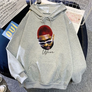 Beyaz Unisex R & B Pop şarkıcı Usher albümü geliyor ev baskı kapşon