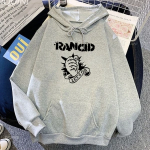 Beyaz Unisex Rancid Rock Band Hip Hop moda gidelim erkekkıyafetleri sıcak Har