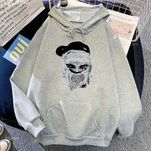 Beyaz Unisex Rapçi Yeat 2093 rahat kapüşonlu Harajuku ağır zihinsel Hi