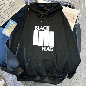 Beyaz Unisex Siyah bayrak bant baskı giyim Punk Rock tarzı sokak nedensel rahat ka