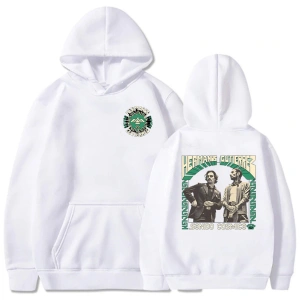 Beyaz Unisex Sonido Cosmico tur Band Hermanos Gutierrez grafik rahat Streetwe