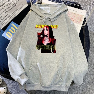 Beyaz Unisex Streetwear MOTHICA öpücük ölüm Hip Hop rahat Heavy deras ağır zihi