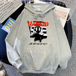 Beyaz Unisex Streetwear Rancid Band kapüşonlu caderas Con Cap