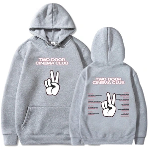 Beyaz Unisex Streetwear Two Door Cinema Club Long Sleeve Men Women Winter Sweatshirts Sudad