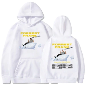 Beyaz Unisex Tanrı turu grafik Frank Frank şarkıcı çocuk baskı kapüşonlu giyim ra