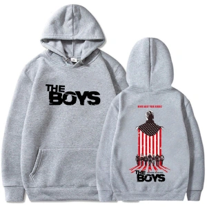 Beyaz Unisex The-boys Homelander Sudaderas Con Capucha film grafik baskı Str