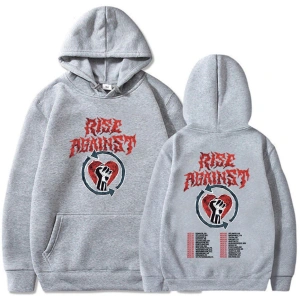 Beyaz Unisex Tur lar Moletom karşı yükselişi rahat Hip Hop Streetwear gr