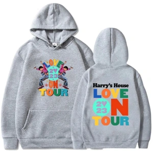 Beyaz Unisex Tur üzerinde Harrys evi aşk Hoody Streetwear baskıi özgünlük estetik