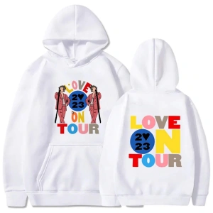 Beyaz Unisex Tur üzerinde Harrys evi aşk Hoody Vintage R & B Harajuku estetik Hoodie rahat mod