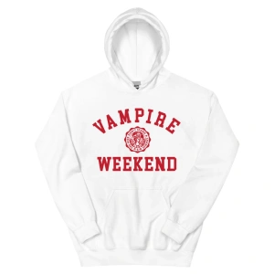 Beyaz Unisex VAMPIRE WEEKEND Rock Grubu Kapüşonlular kapüşonlu Hip Hopse