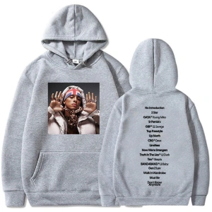 Beyaz Unisex WILD WEST Tour 2025 Central Cee CANT RUSH GREATNESS Album Sweatshirts Hip Hop Fashio