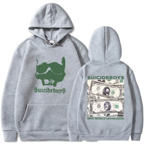 Beyaz Unisex YENI DÜNYA DEPRESSI Albümü Kapüşonlular Streetwear Ropa HombreekSı