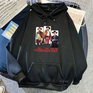 Beyaz Unisexi TV iyi kötü ve çirkin Ropa Hombre Hombre deras rahat cep Hoo