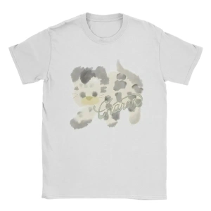 Beyaz Vintage Clairo Charm Kedi Yeni Albümler için Te