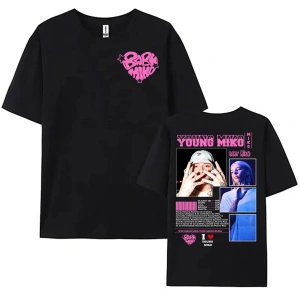 Beyaz WASSUP Tek YENI Genç Miko Şarkıcı Baskı leri Yuvarlak Boyun T