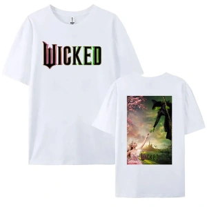 Beyaz Wicked Fantasy Movies Graphic Short Sleeve Cotton High Quality R
