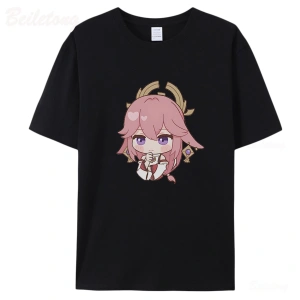 Beyaz Yae Miko Genshin Etki Sıcak Oyun Anime