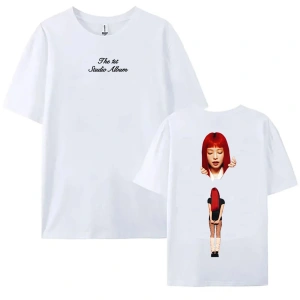 Beyaz Yakut Deneyimi Crewneck Jennie Ruby Albümü Baskı Jennie Tek,