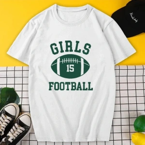 Beyaz Yaz Günlük Sevimli Meyve ve Sebze Baskı Gevşek Yuvarlak Yaka Günlük S