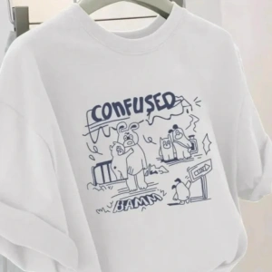 Beyaz Yaz Üstleri Kore Baskılı Nefes Yaz Üst Yepyeni