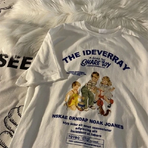 Beyaz Yaz Yeni Koreli Öğrenci Aşk Baskılı Ins Yuvarlak Bo