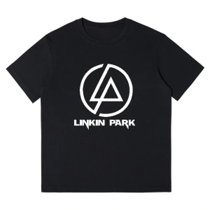 Beyaz Yeni Trend Linkin Park Band Desenli li Baskılı LOGO Sokak Nötr Stil
