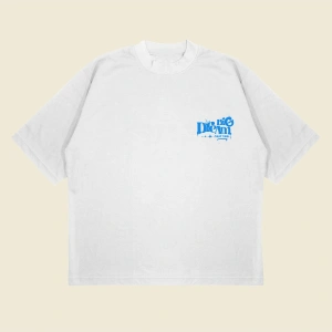 Big Dream Baskılı Oversize Unisex Pamuklu Nefes Alan Kalın Kumaşlı