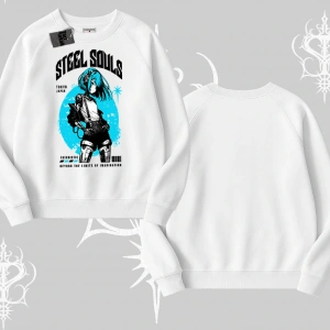 Biskilet Sweatshirt Anime Cyberpunk Kız Baskılı