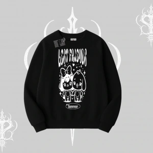 Biskilet Sweatshirt Best Friends Forever Baskılı Sevimli Tasarım