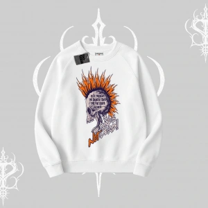 Biskilet Sweatshirt Burning Skull Rebel Street Anthem