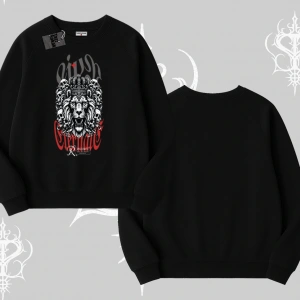 Biskilet Sweatshirt Crowned Lion Rock Authority Myth