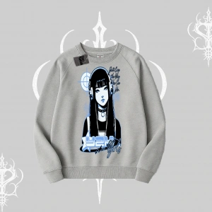 Biskilet Sweatshirt Cyber Y2K Anime Girl Street Sound Aesthetic