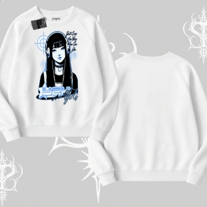 Biskilet Sweatshirt Cyber Y2K Anime Girl Street Sound Aesthetic
